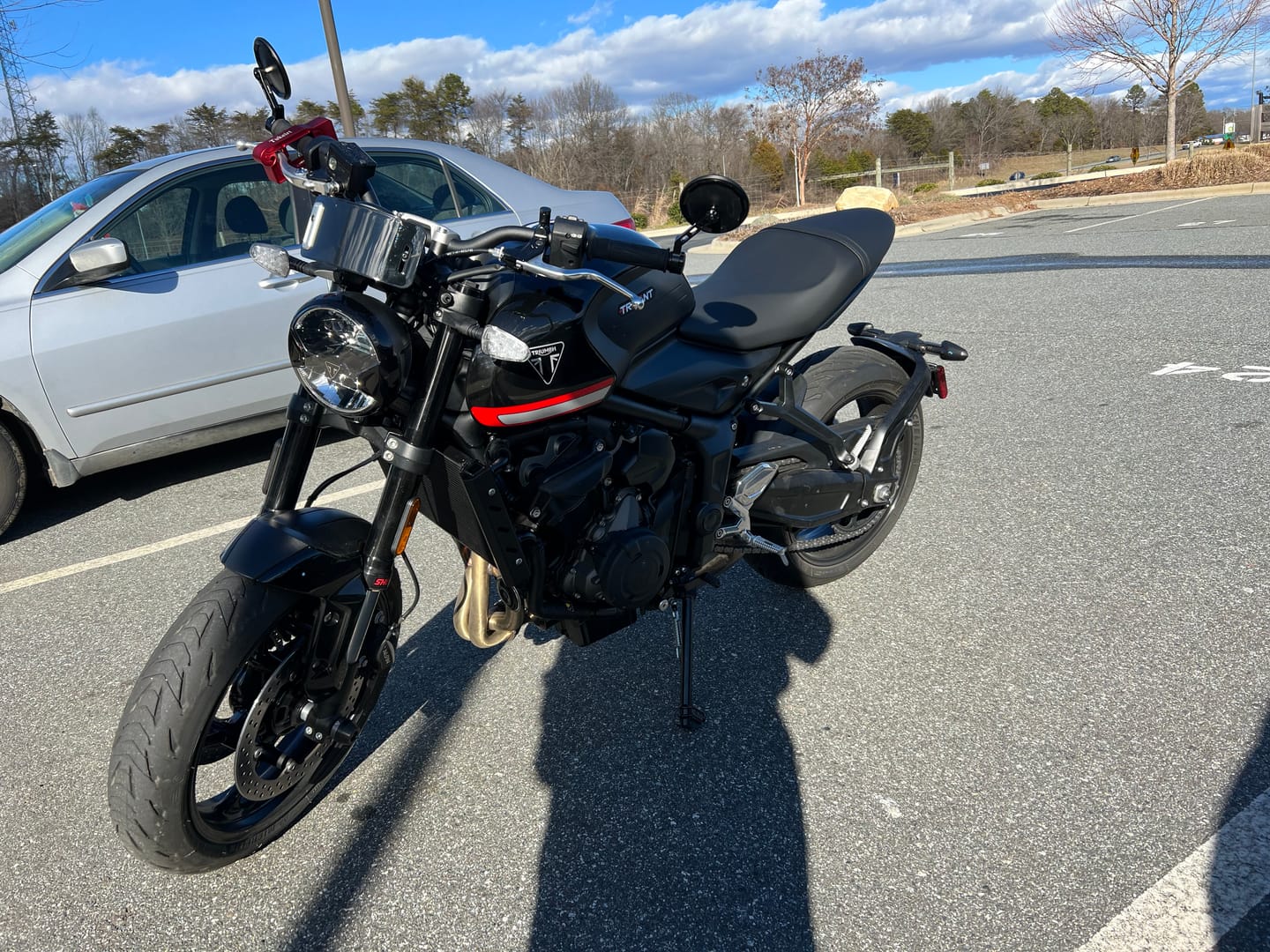 Customer photo review of Triumph Trident 660 Radiator Side Covers
