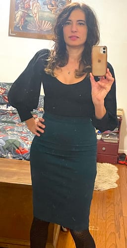 Customer photo review of Dark Forest Blouse in Black