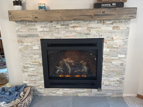 Customer photo review of Distressed Mantels