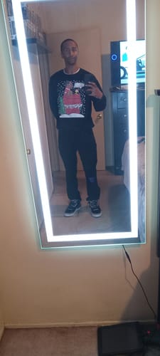 Customer photo review of Snoopy Dogg Christmas Crewneck Sweatshirt