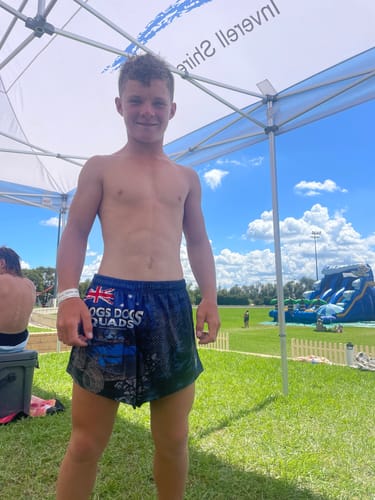 Customer photo review of 🔥NEW🔥 Aus Flag Footy Shorts - WITH POCKETS
