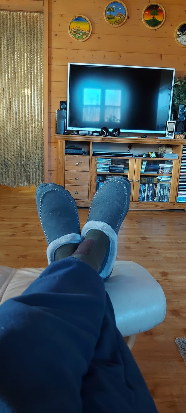 Customer photo review of Home Pro - warme Barfuß-Hausschuhe
