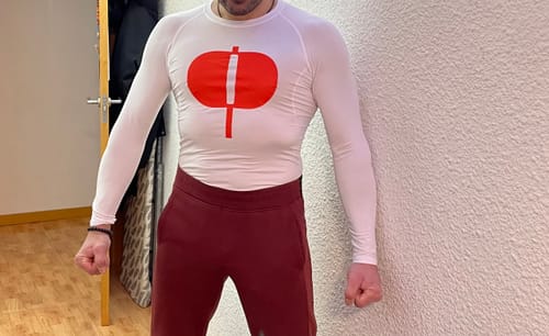 Customer photo review of Omnipotent Long Sleeve Compression Shirt