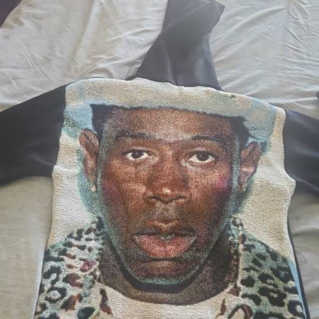 Customer photo review of Tyler The Creator Tapestry Hoodie