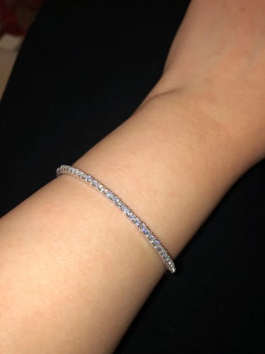 Customer photo review of צמיד טניס כסף 925