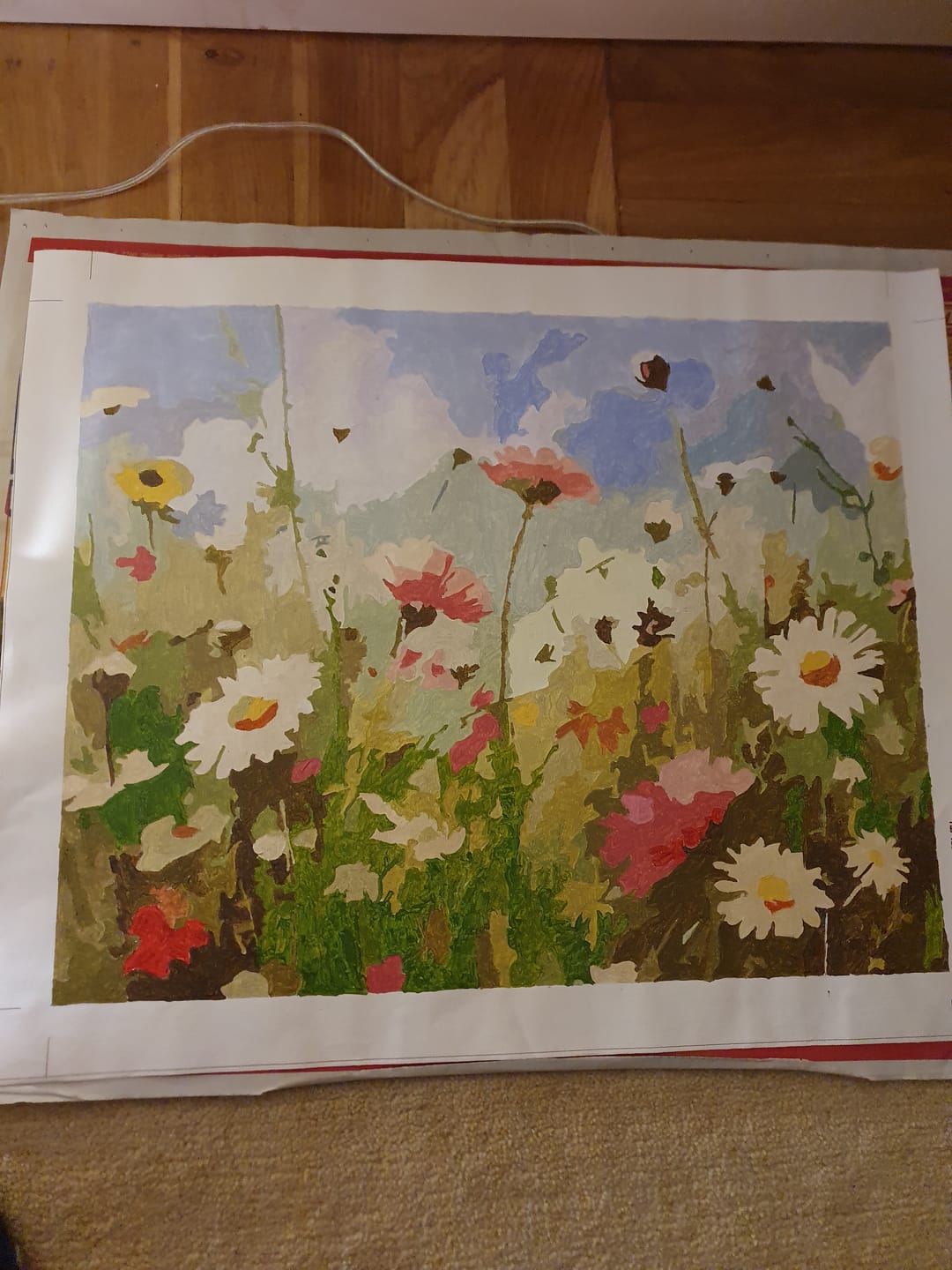 Customer photo review of Wildblumen - Malen nach Zahlen