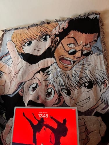 Customer photo review of Hunter 2 Woven Blanket Tapestry