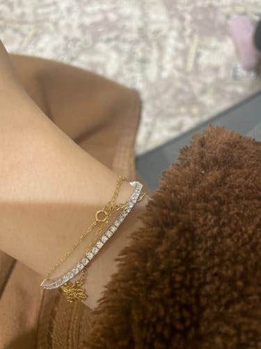 Customer photo review of צמיד טניס כסף 925