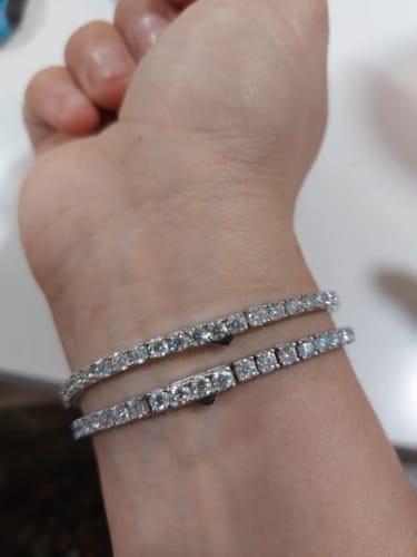 Customer photo review of צמיד טניס כסף 925