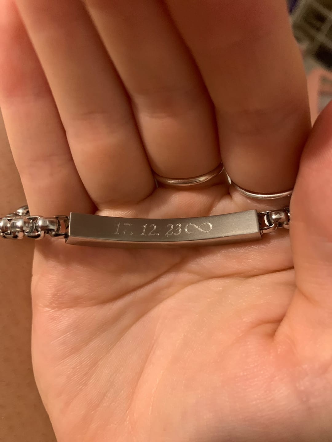 Customer photo review of 5mm Round Box ID Bracelet