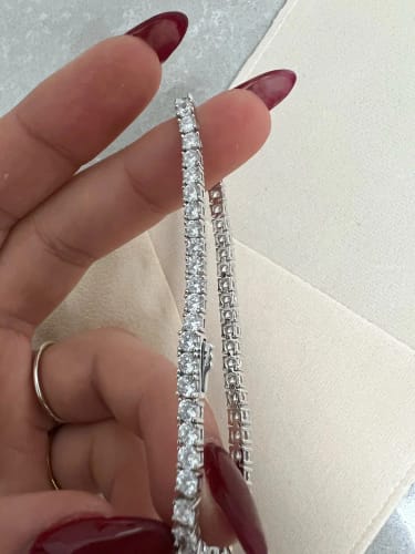 Customer photo review of צמיד טניס כסף 925