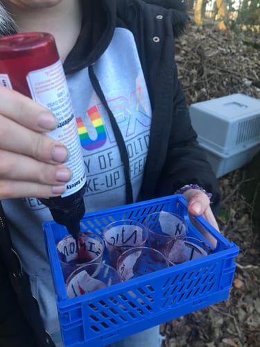 Customer photo review of Maekup Mouth Blood Light