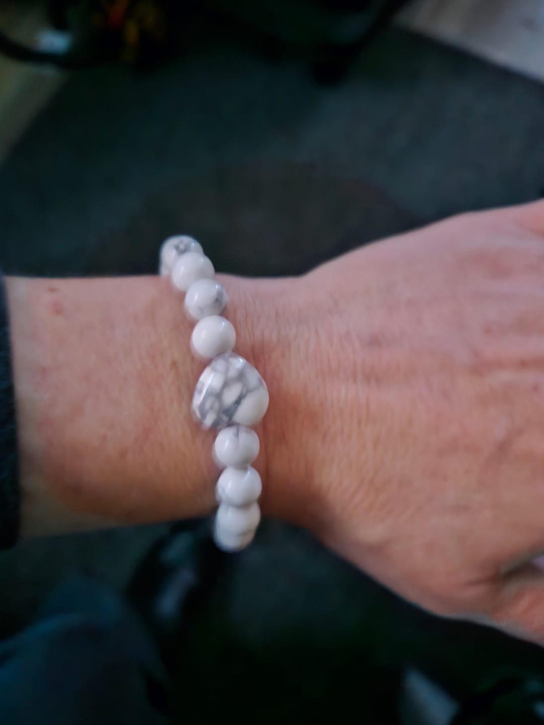 Customer photo review of Blue Tiger Eye Bracelet