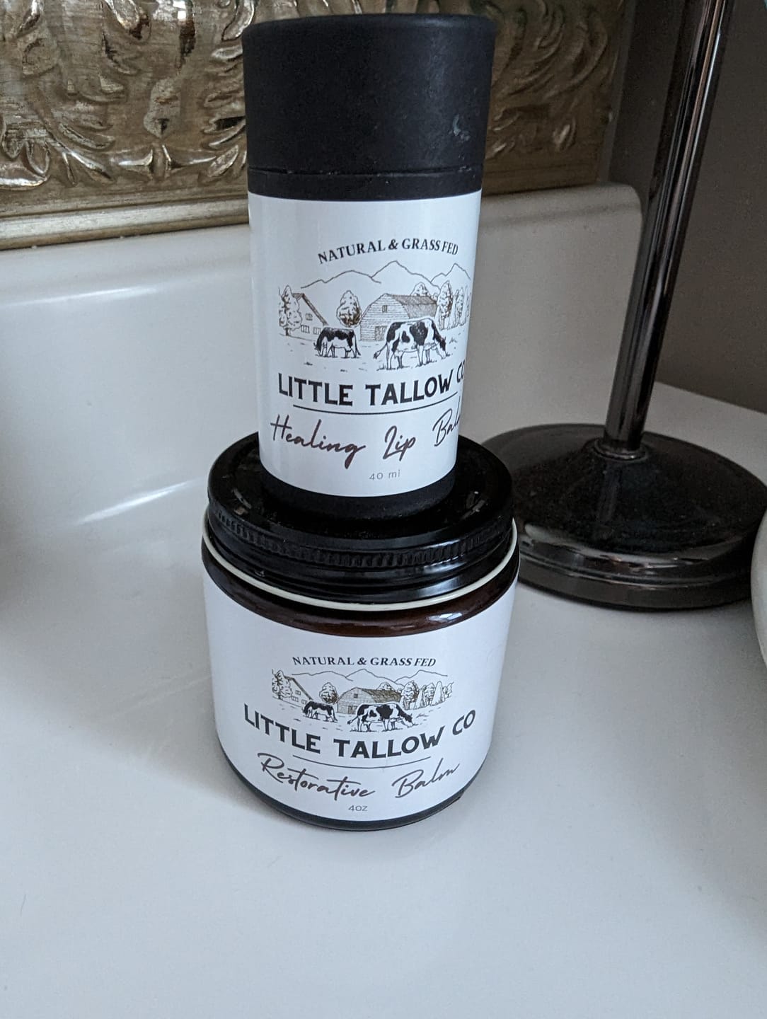 Customer photo review of Restorative Whipped Tallow Balm - 4oz Glass Jar