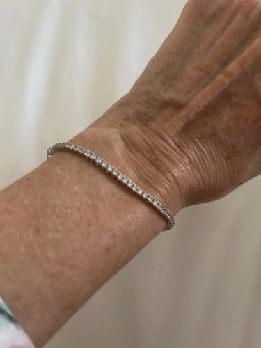 Customer photo review of צמיד טניס כסף 925