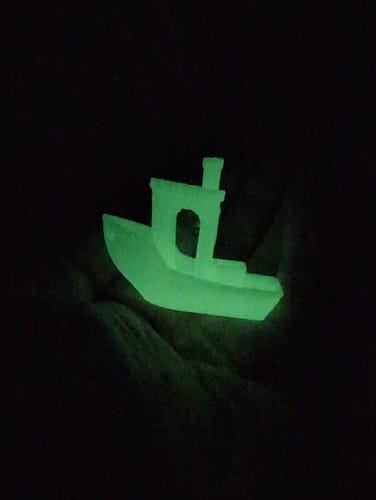 Customer photo review of Yellow-Green - 1.75mm Spectrum PET-G Glow in the Dark Filament - 1 kg