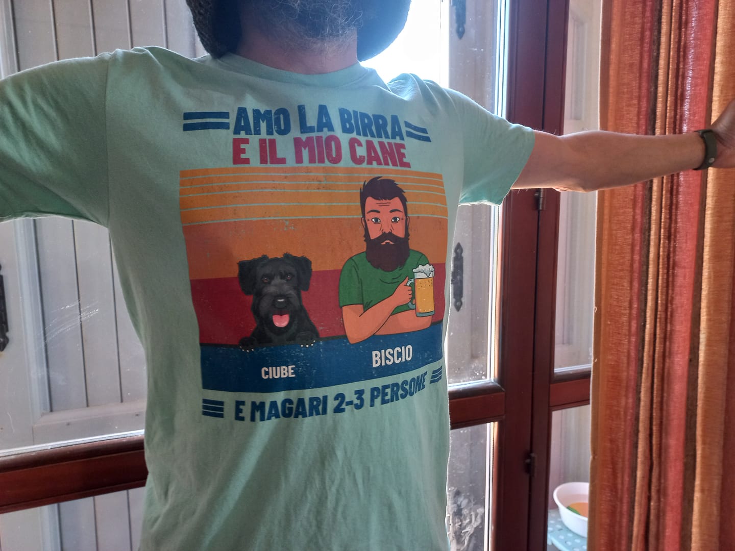 Customer photo review of Amo la birra e i miei animali da compagnia - Maglietta personalizzata