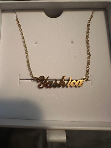 Customer photo review of Personalized Name Necklace