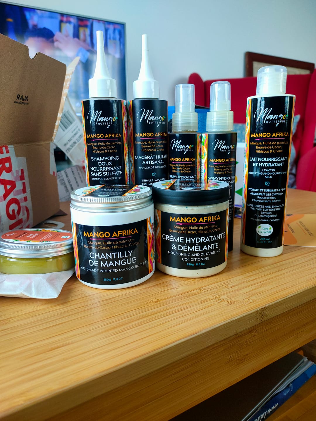 Customer photo review of Pack Routine MANGO AFRIKA - 6 produits