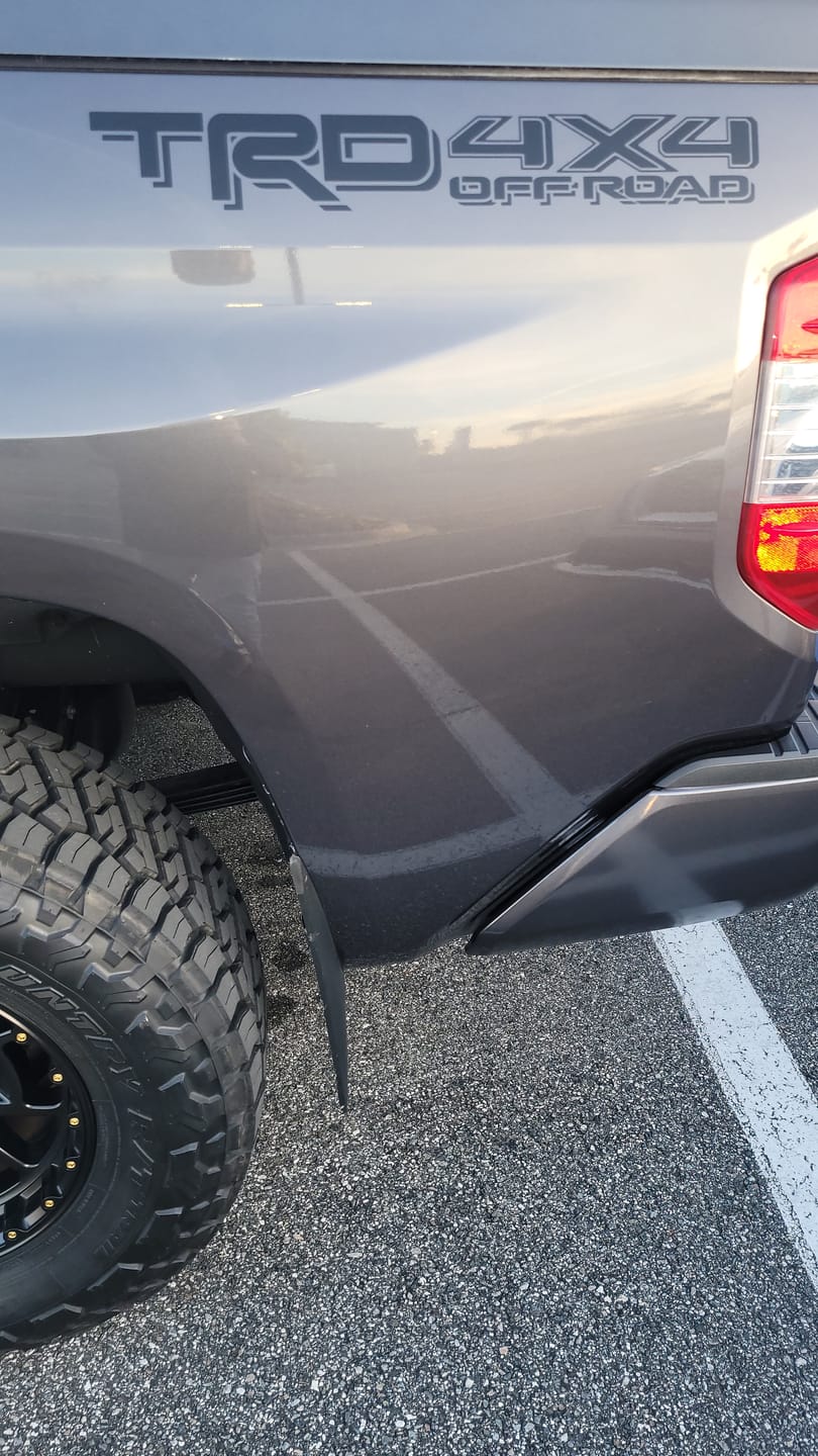 Customer photo review of Set of 2: TRD OFF ROAD vinyl decal for 2016-2021 Toyota Tacoma Tundra