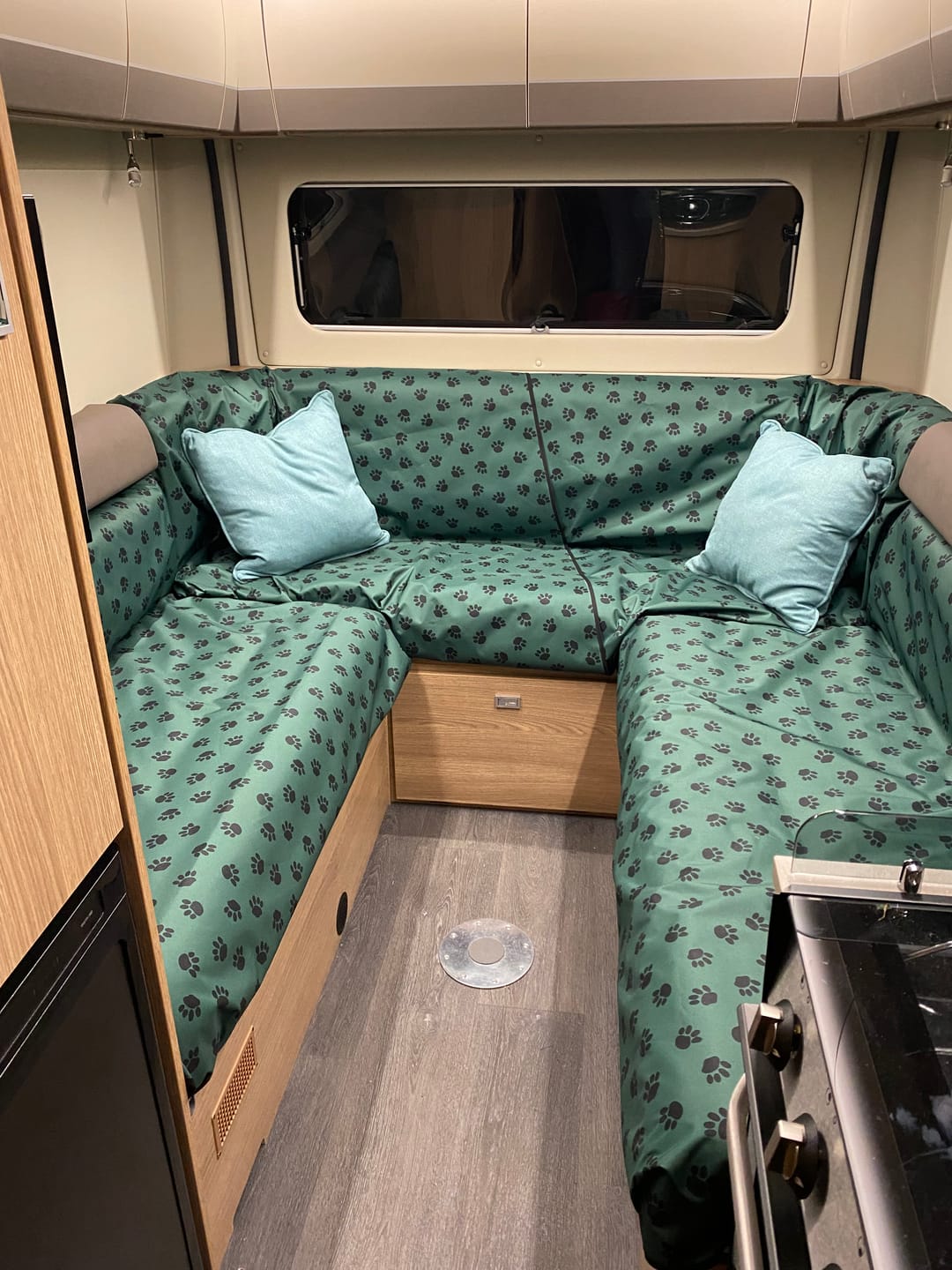 Customer photo review of Paw Print Heavy Duty Waterproof Fabric