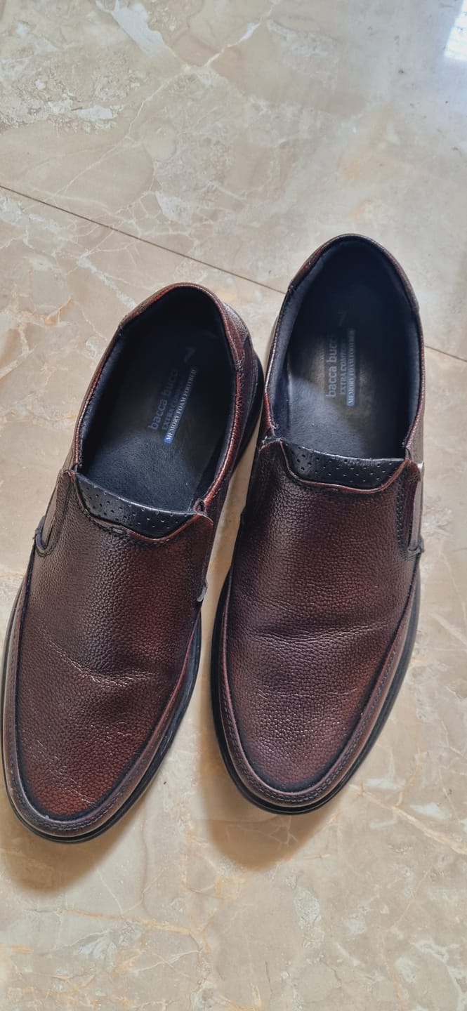 Customer photo review of Bacca Bucci Leather Office Slip-ons Formal Shoes | UK- 06 to 14