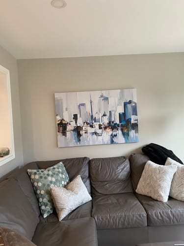 Customer photo review of 'Abstract Toronto' Framed Canvas