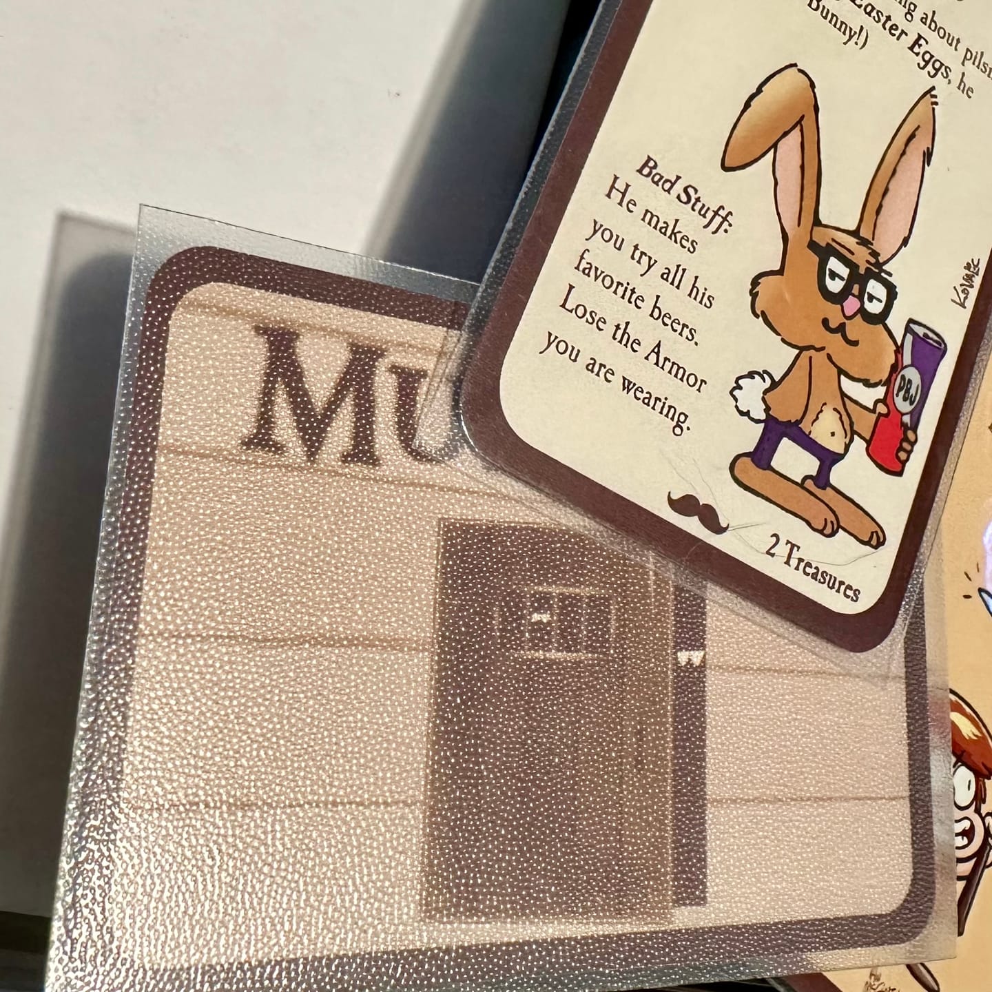 Customer photo review of Clear Matte Standard American Card Sleeves
