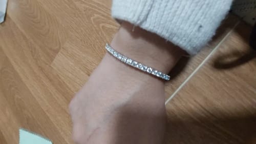 Customer photo review of צמיד טניס כסף 925