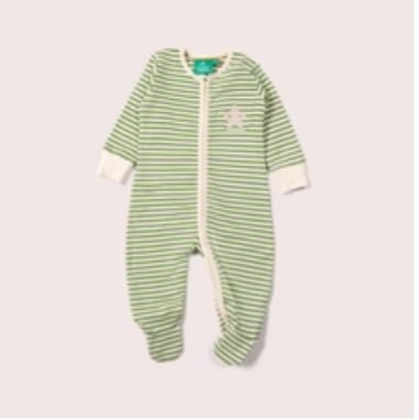 Customer photo review of Green Star Applique Zip Babygrow