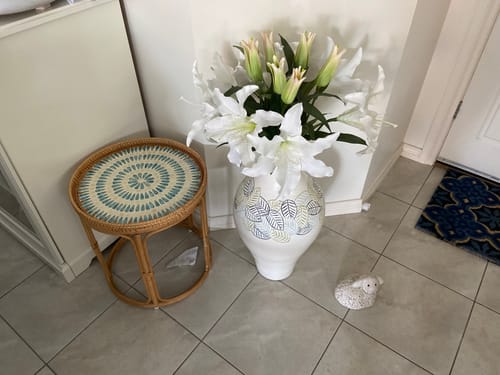 Customer photo review of Serene Rattan Table