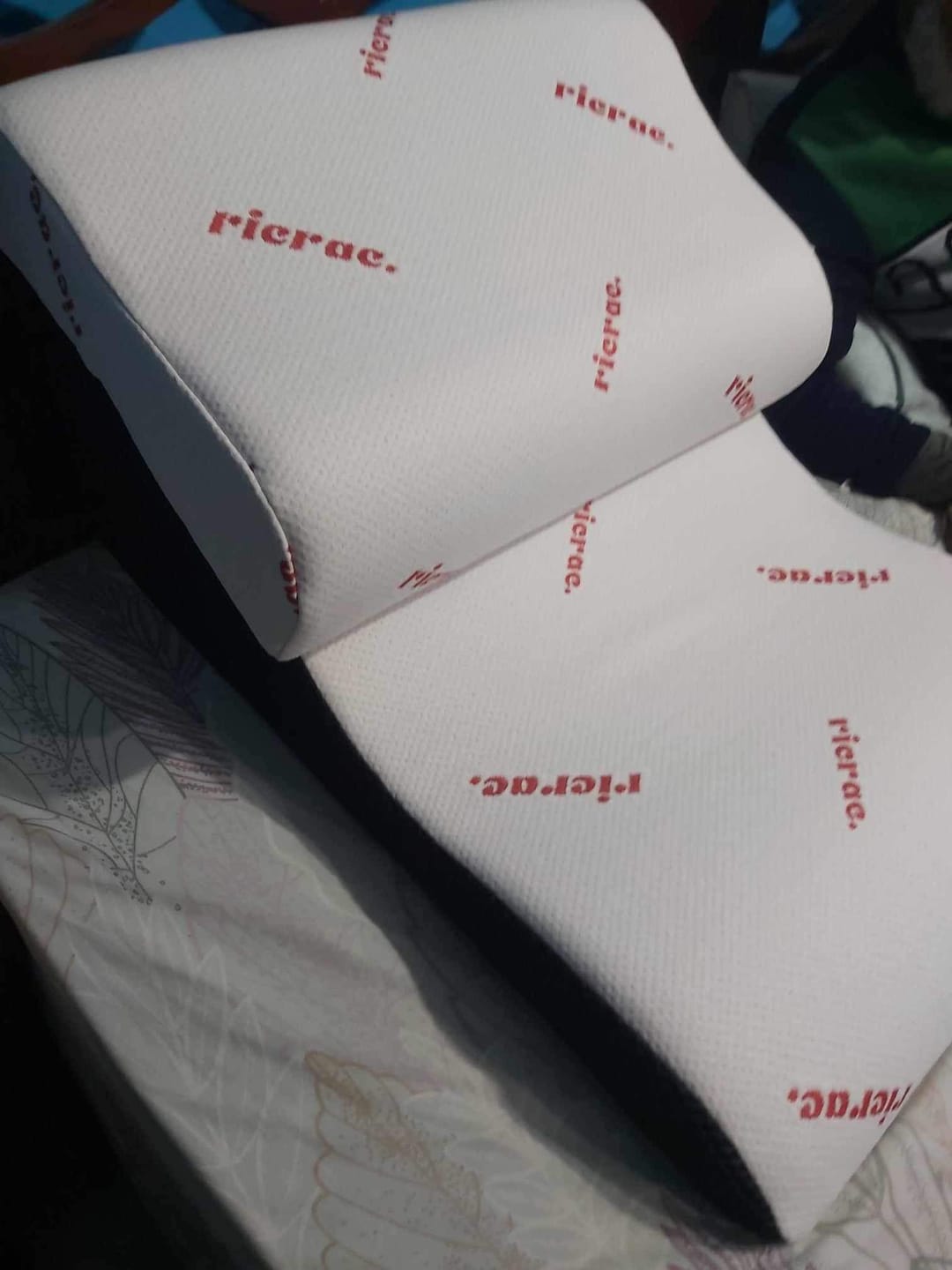 Customer photo review of Wavy Memory Foam Pillow