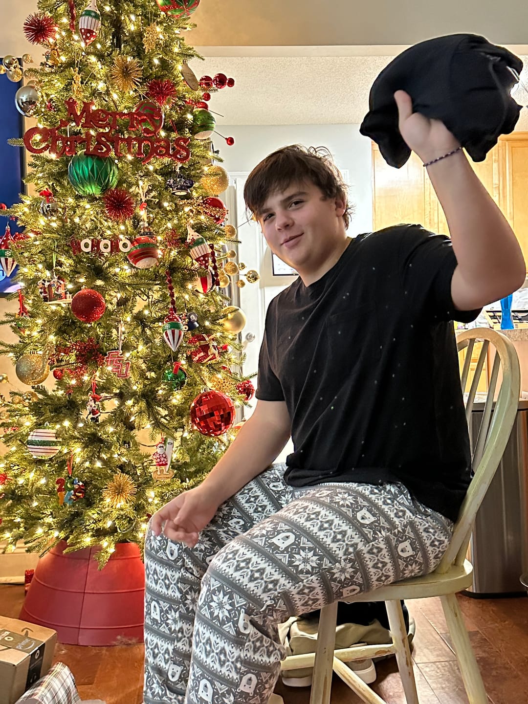 Customer photo review of Galaxy Black – Performance Hoodie