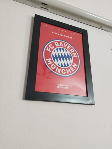 Customer photo review of Bayern Logo Frame