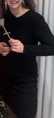 Customer photo review of Basic Blouse Met Kraagje Zwart