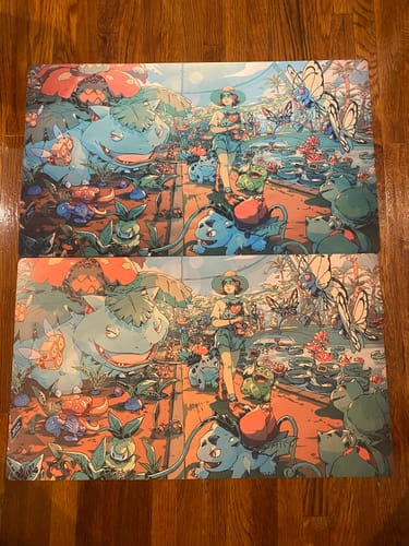 Customer photo review of Custom Playmat (24" x 14")