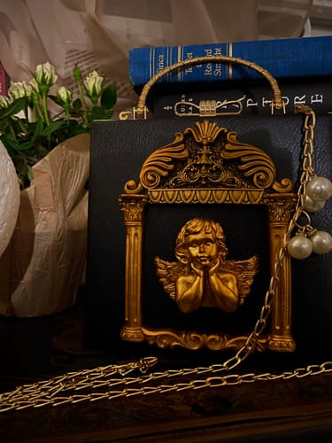 Customer photo review of Renaissance angel inspired bag