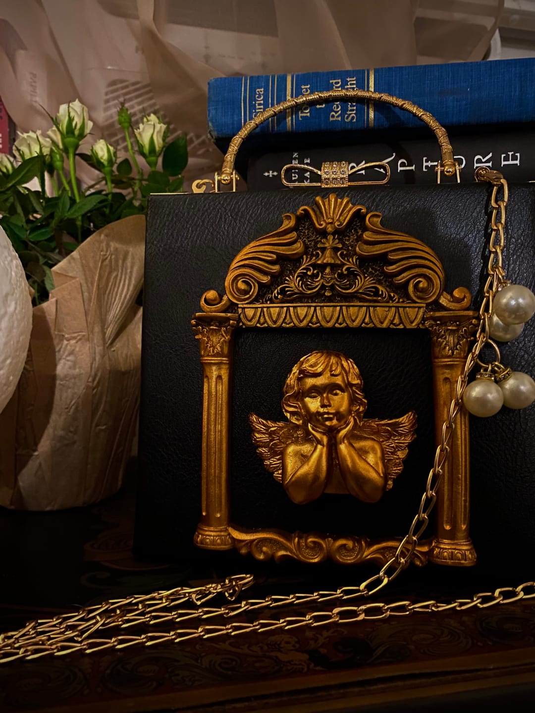Customer photo review of Renaissance angel inspired bag