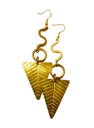 Customer photo review of Egypt African Earrings