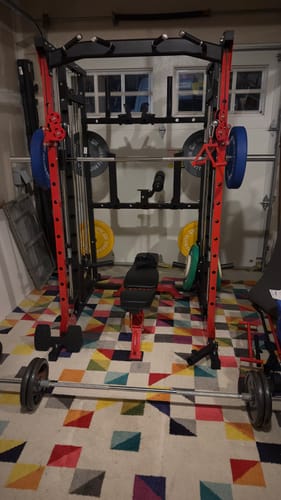 Customer photo review of All-in-One Home Gym Smith Machine Package SML07