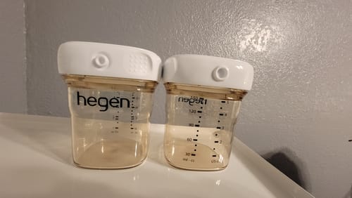 Customer photo review of Hegen PCTO™ 150ml/5oz Breast Milk Storage PPSU, 4-Pack