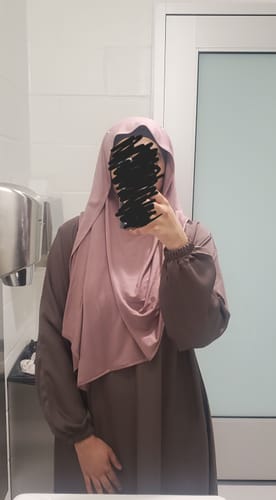 Customer photo review of Premium Jersey Hijab - Mocha