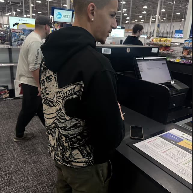 Customer photo review of Coraline Full Tapestry Hoodie