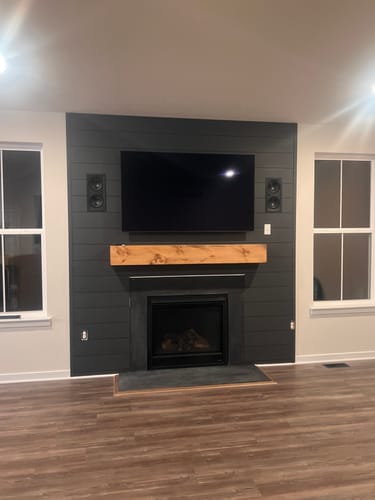Customer photo review of Rustic Mantels