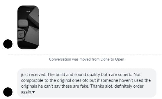 Customer photo review of AirPods Pro 2