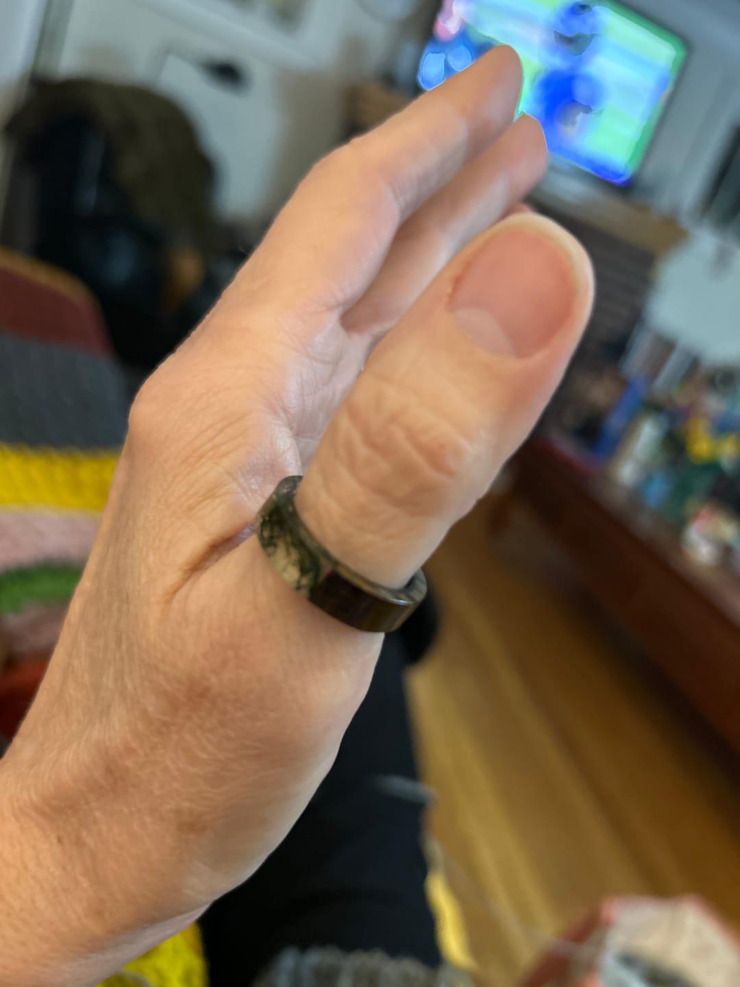 Customer photo review of Forest Soul Resin Ring