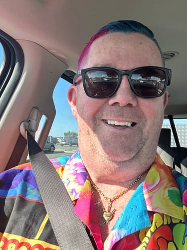 Customer photo review of “3 of Swords” Tarot Pendant Necklace (Gold)