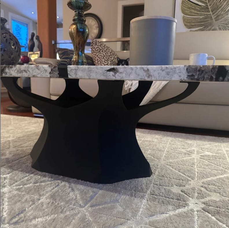 Customer photo review of Coffee Table Legs  215 Namu 16H Metal Handmade Furniture