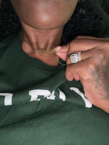 Customer photo review of Personalized Name Necklace