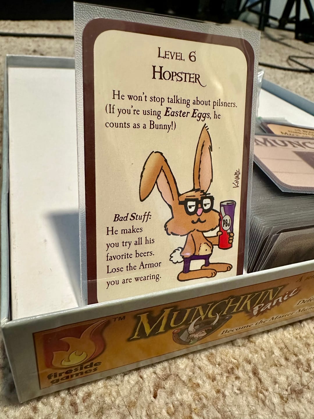 Customer photo review of Clear Matte Standard American Card Sleeves